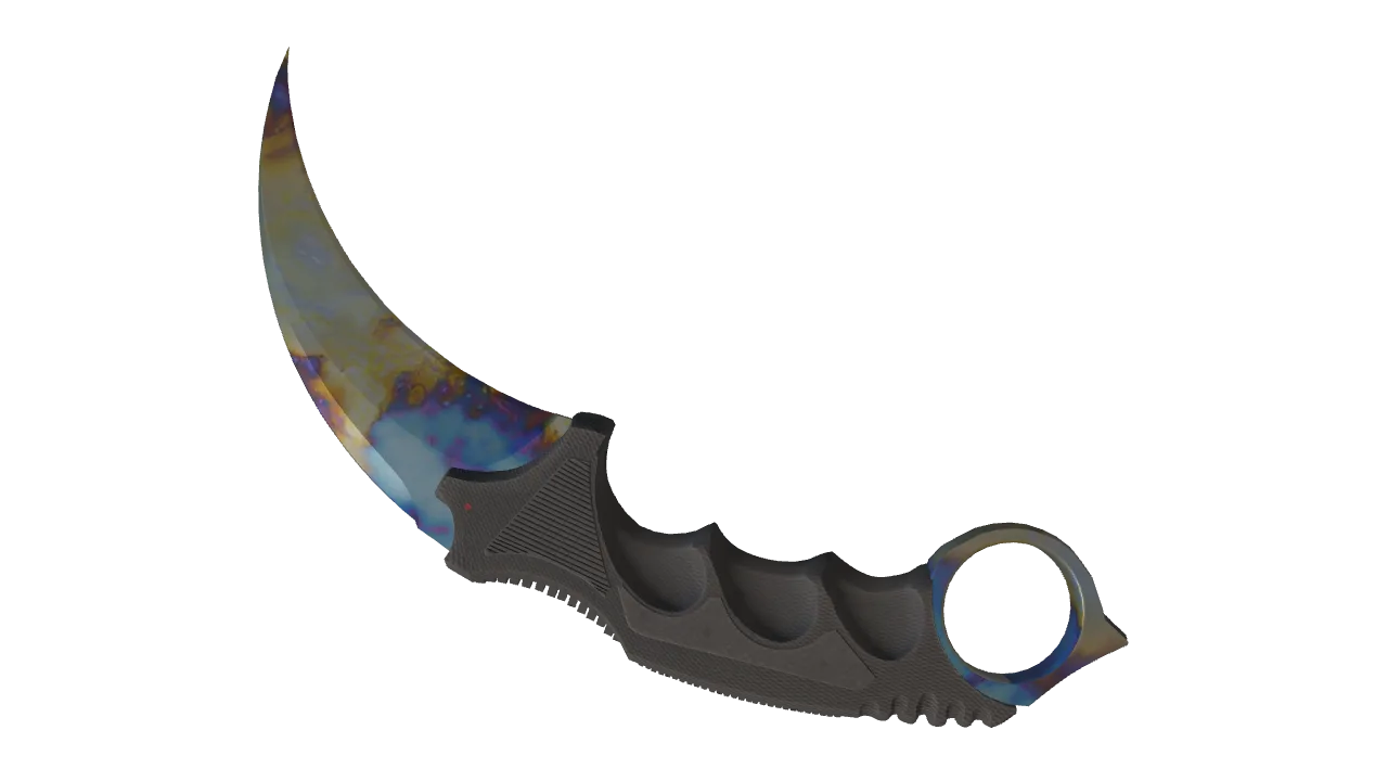 Karambit | Case Hardened seed #844, back