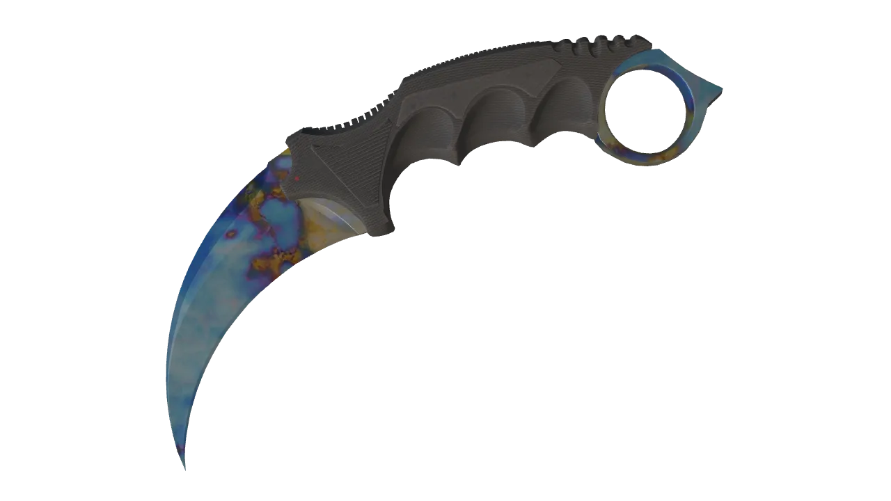 Karambit | Case Hardened seed #844, front