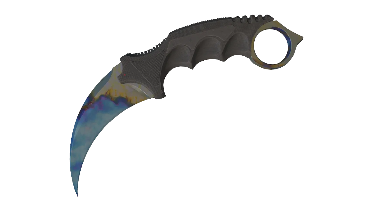 Karambit | Case Hardened seed #849, front