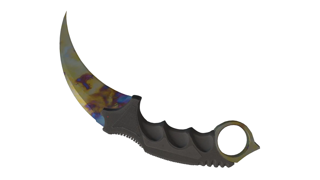 Karambit | Case Hardened seed #85, back