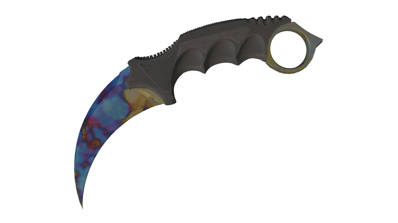 Karambit | Case Hardened seed #85, front