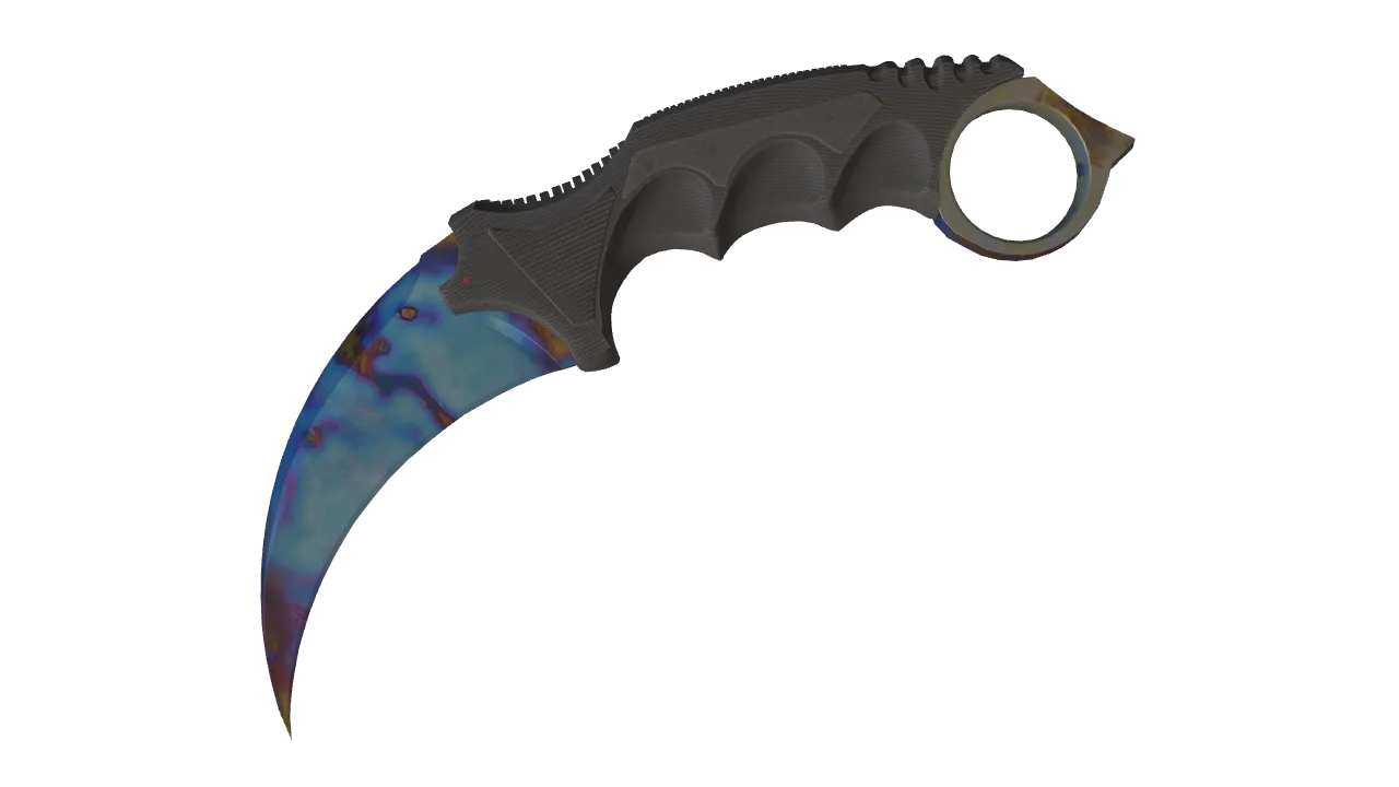 Karambit | Case Hardened seed #856, front