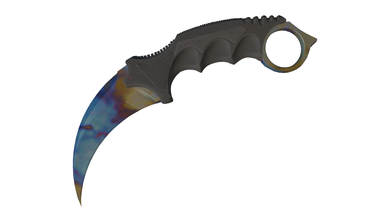 Karambit | Case Hardened seed #875, front