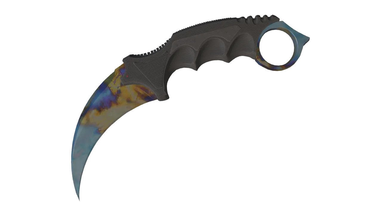 Karambit | Case Hardened seed #879, front