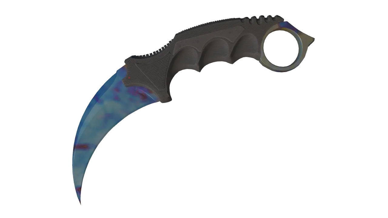Karambit | Case Hardened seed #888, front