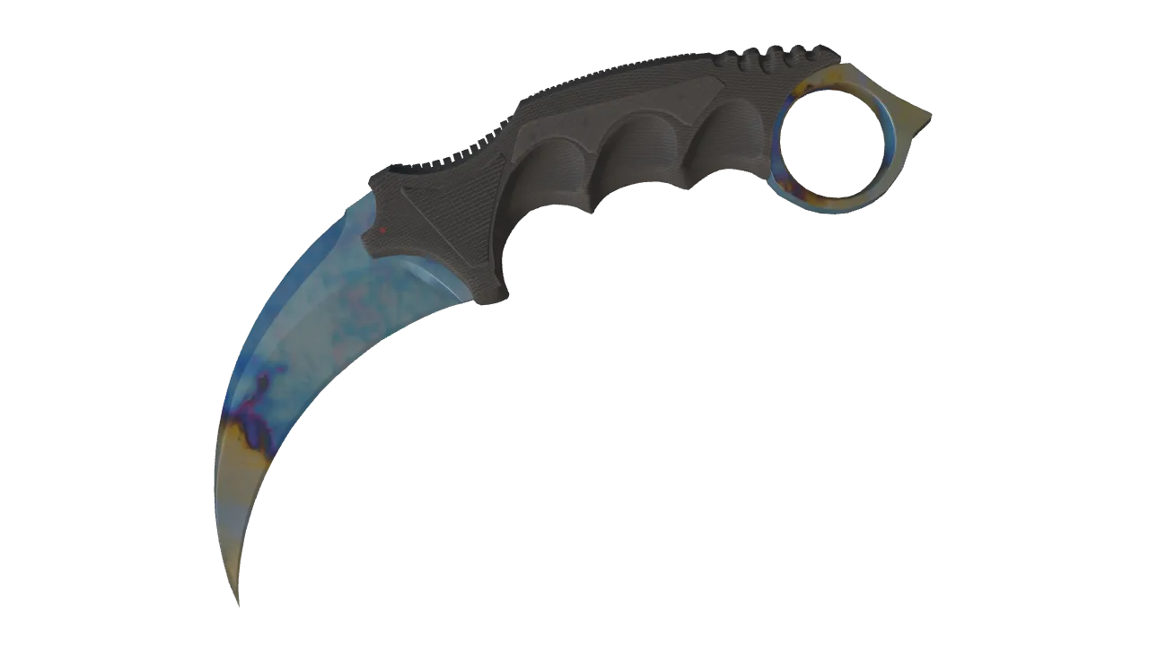 Karambit | Case Hardened seed #891, front