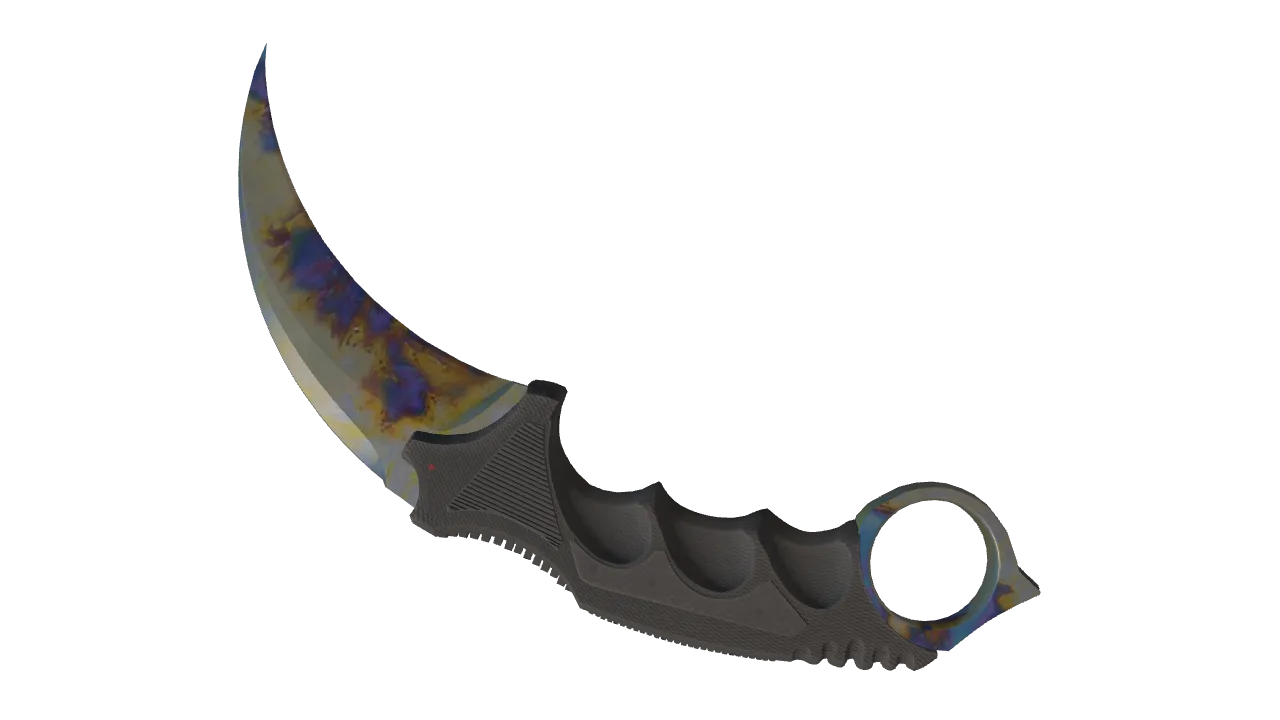 Karambit | Case Hardened seed #9, back
