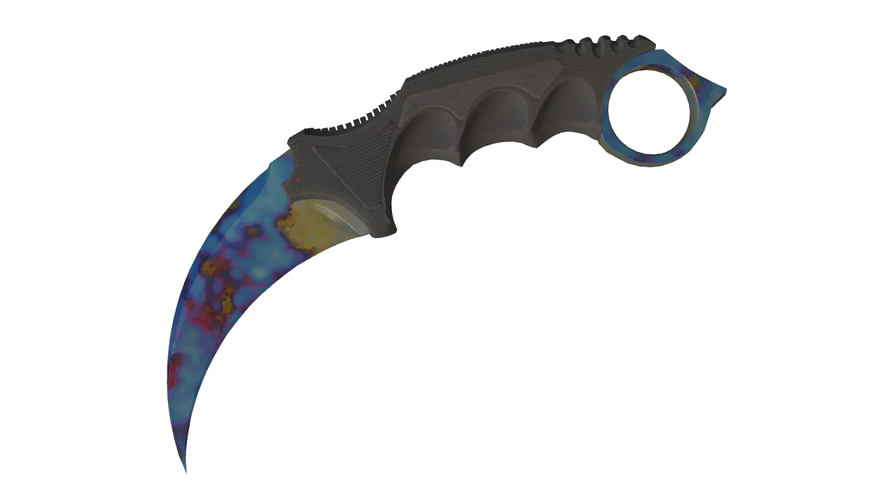 Karambit | Case Hardened seed #9, front