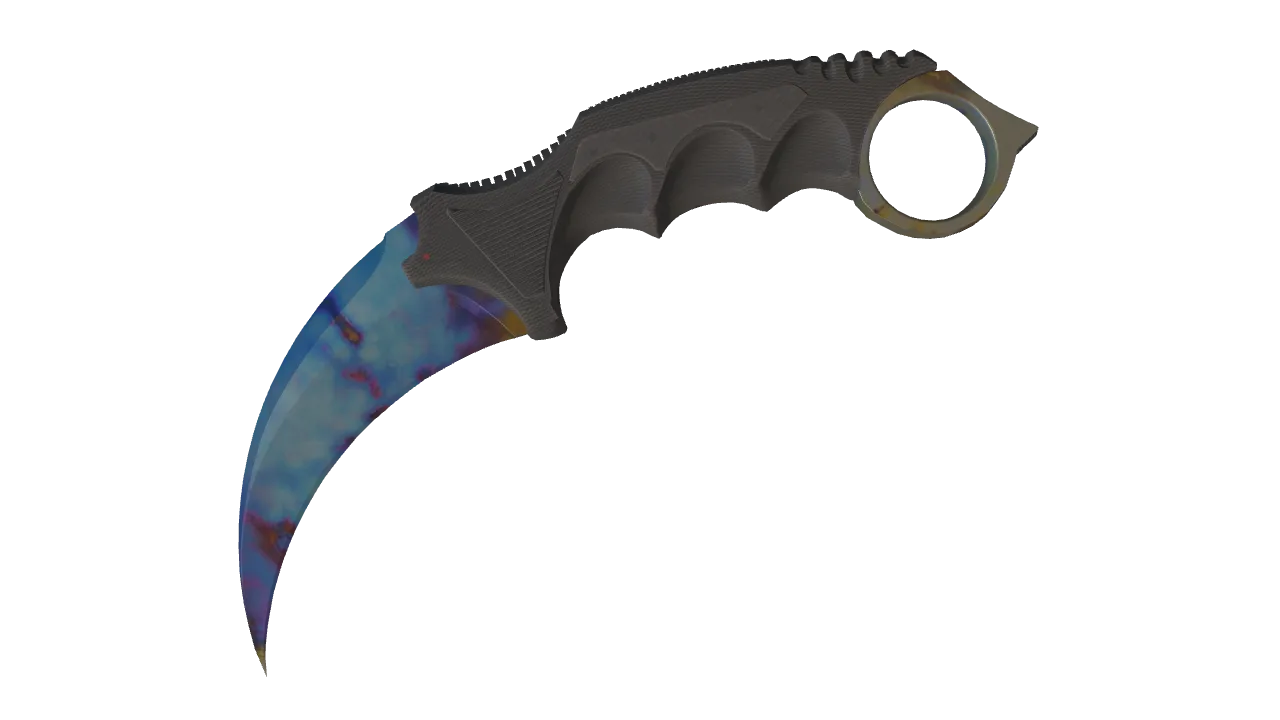 Karambit | Case Hardened seed #914, front