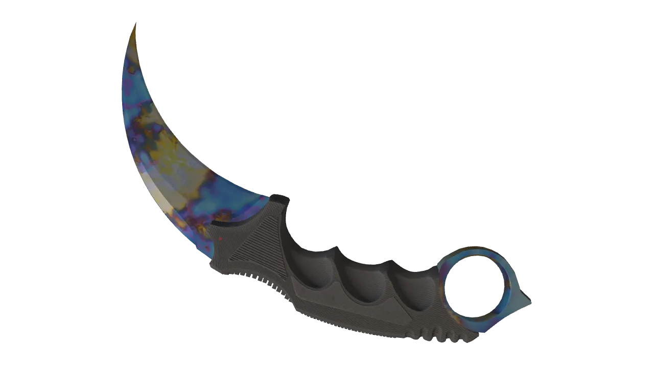 Karambit | Case Hardened seed #916, back