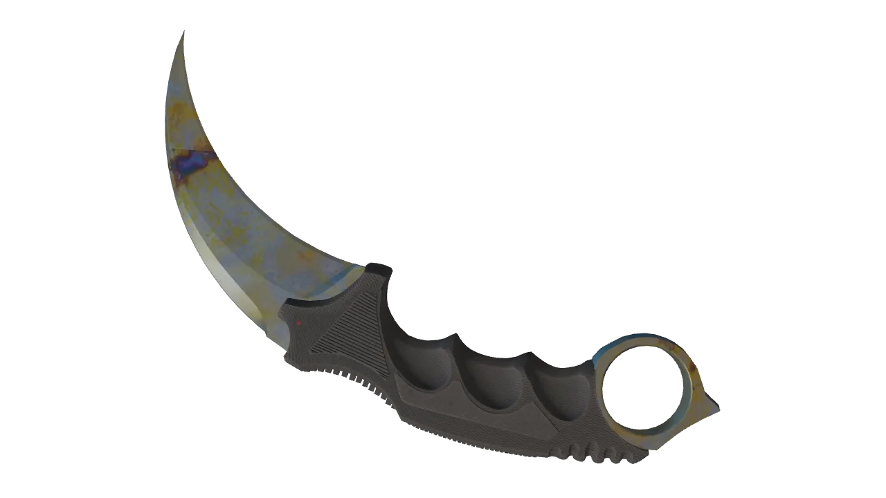 Karambit | Case Hardened seed #919, back