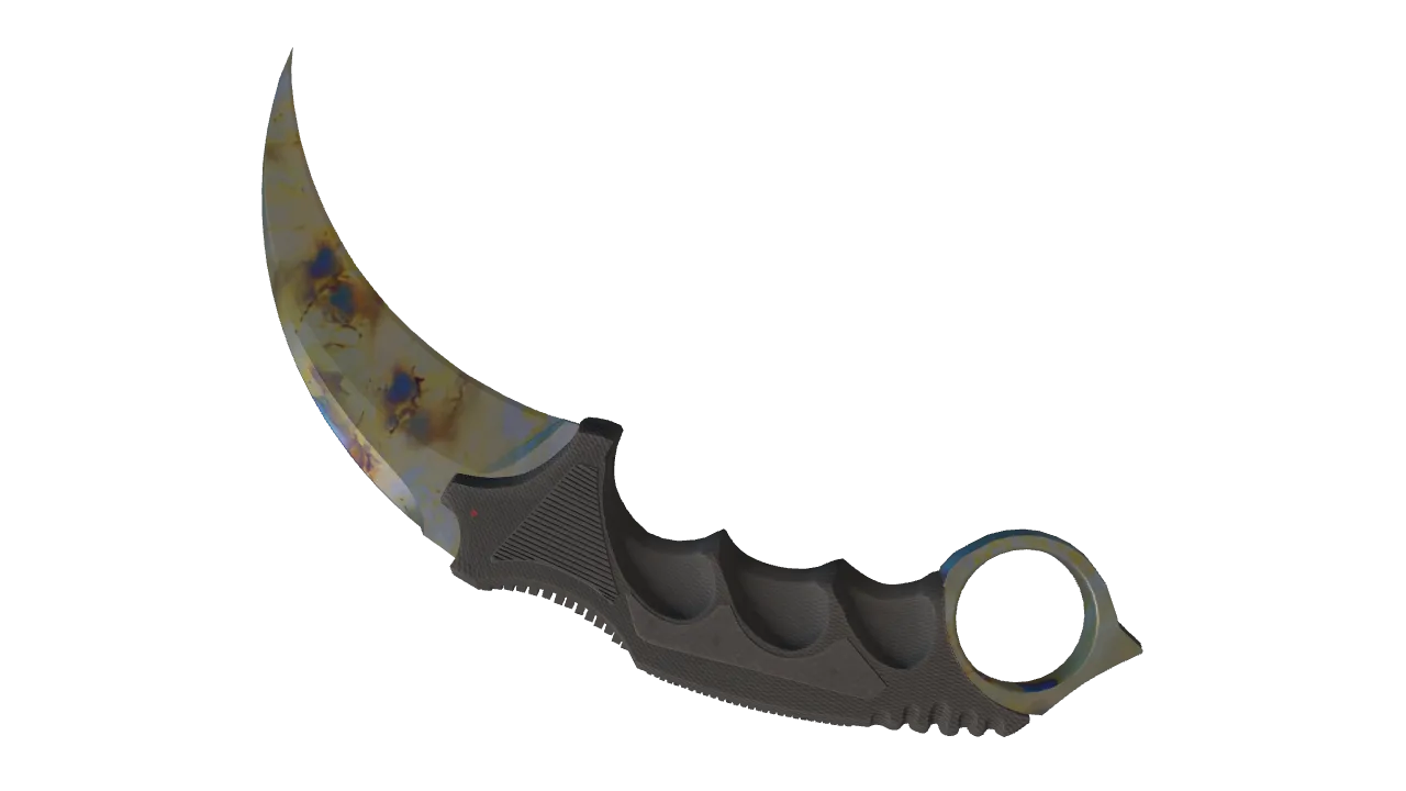 Karambit | Case Hardened seed #92, back