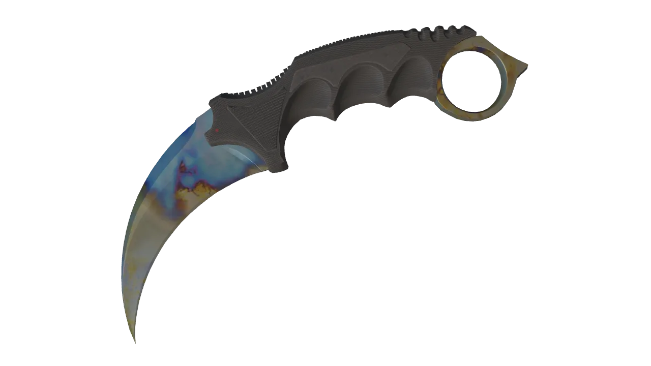 Karambit | Case Hardened seed #928, front