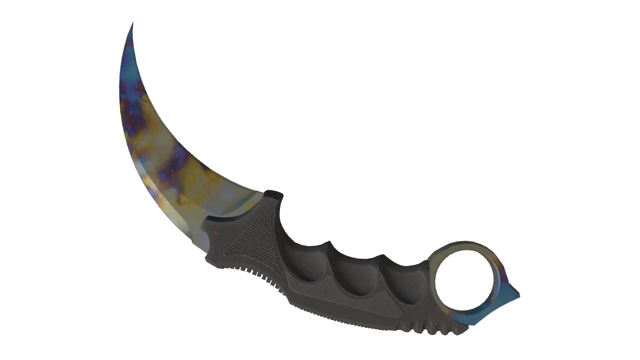 Karambit | Case Hardened seed #961, back