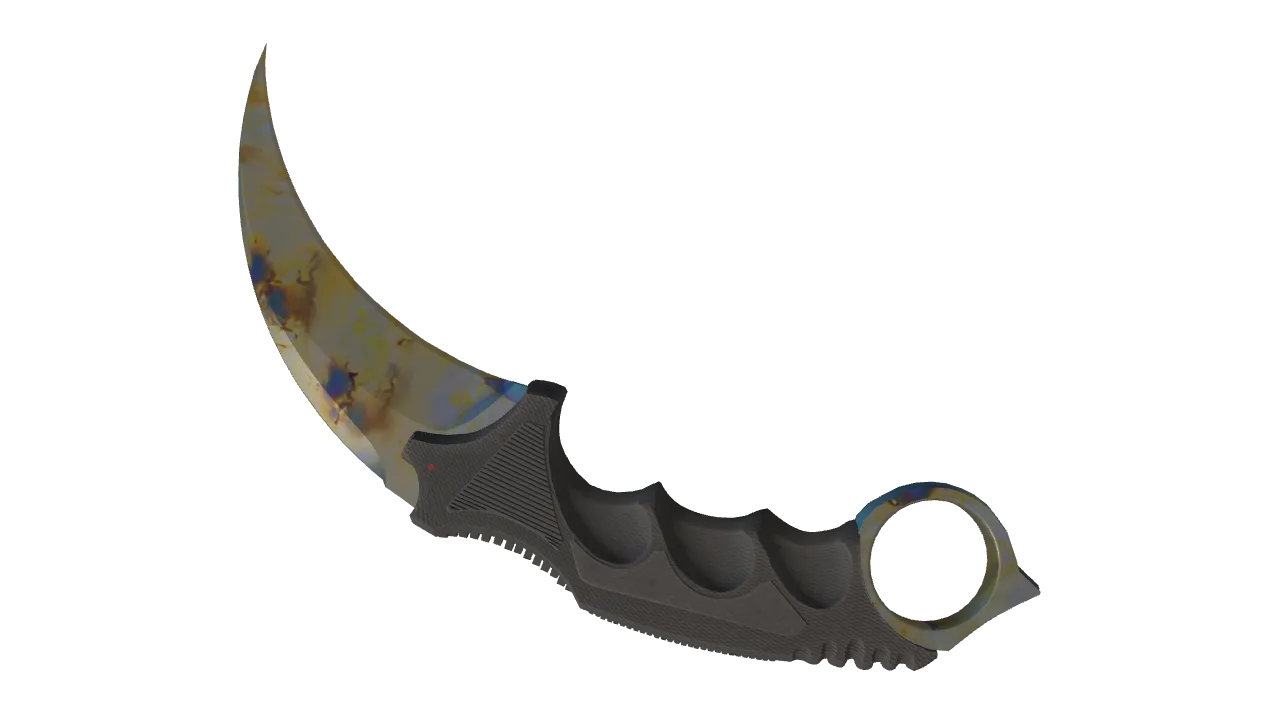 Karambit | Case Hardened seed #965, back