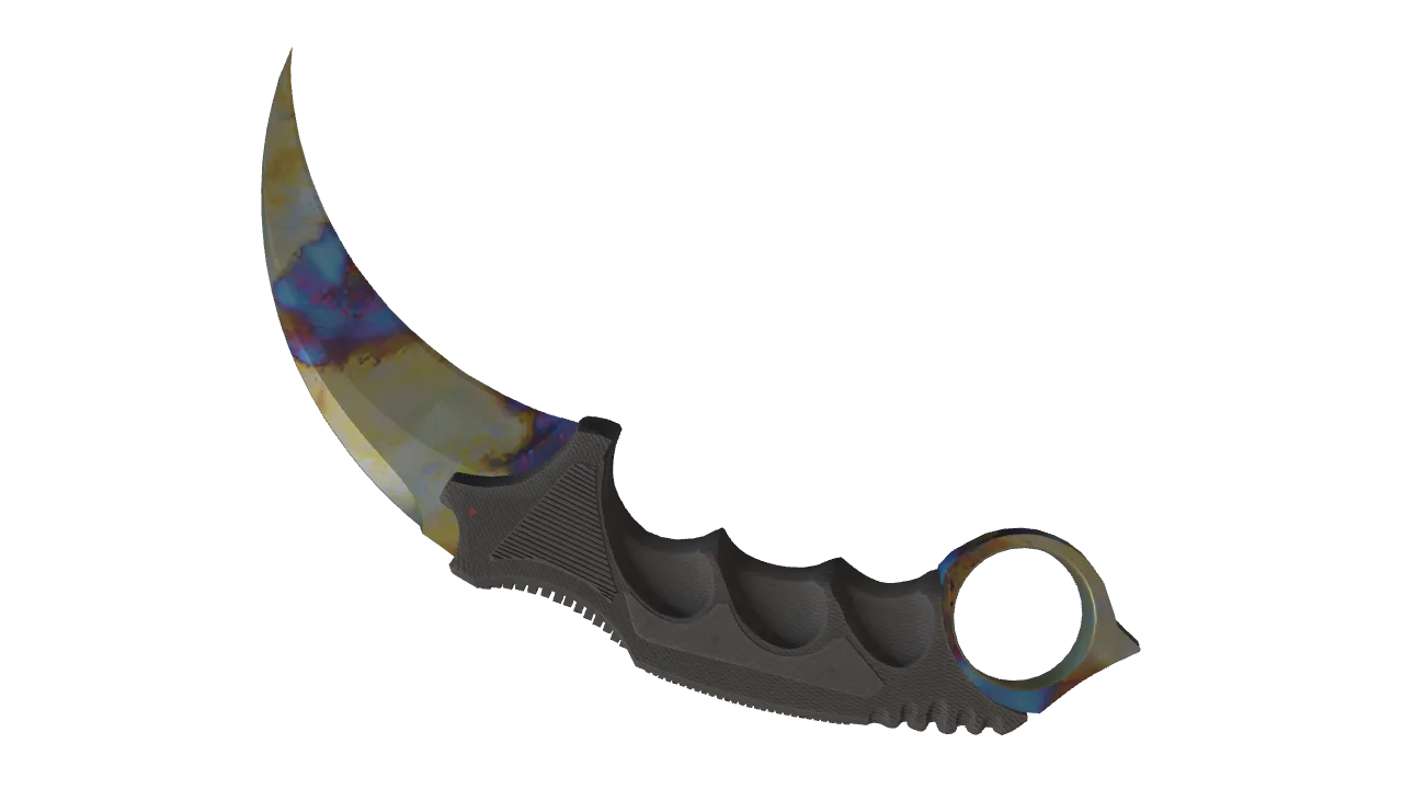Karambit | Case Hardened seed #970, back