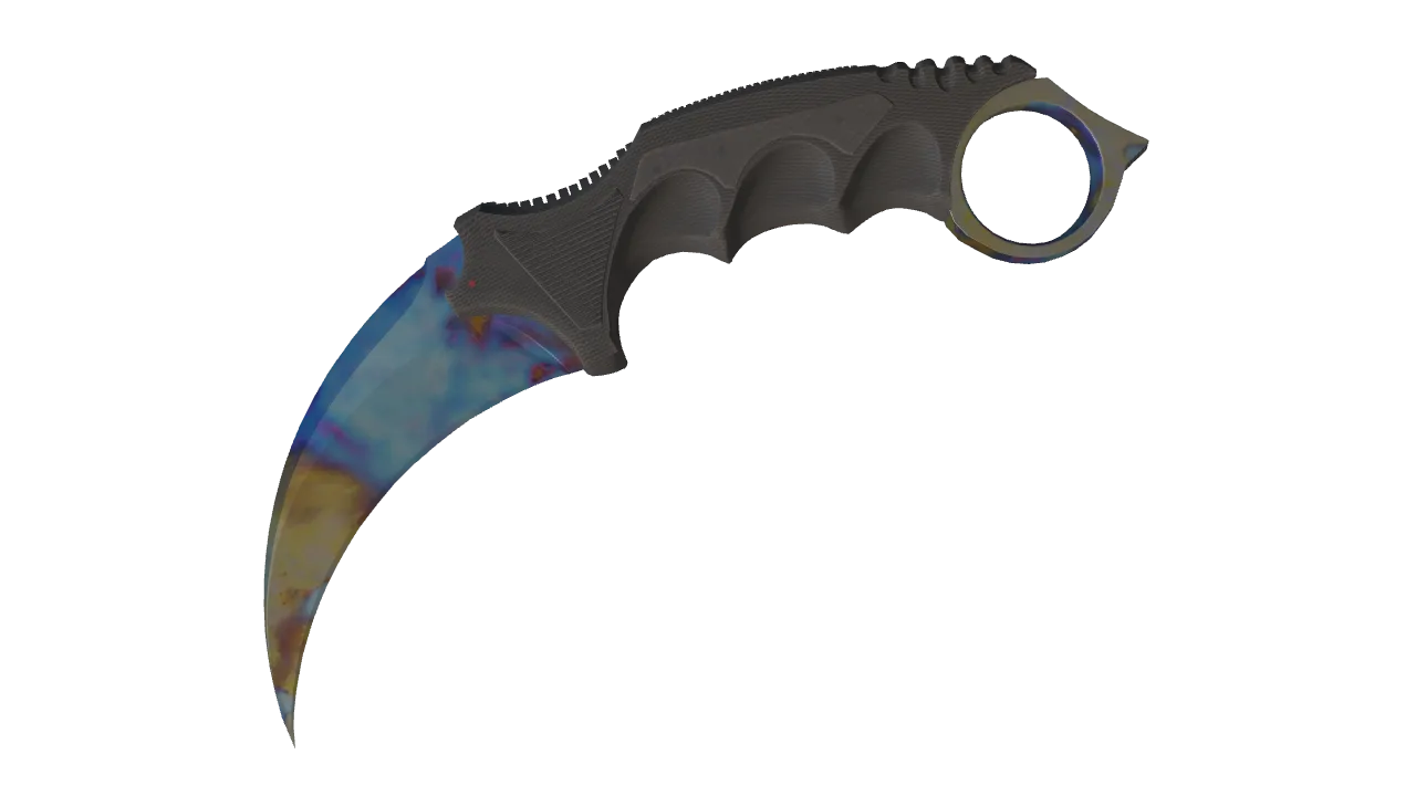 Karambit | Case Hardened seed #974, front