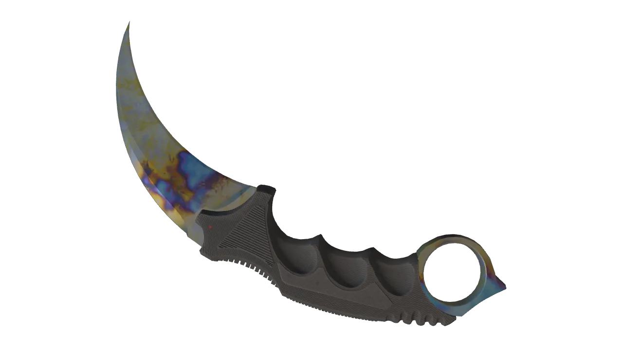 Karambit | Case Hardened seed #985, back
