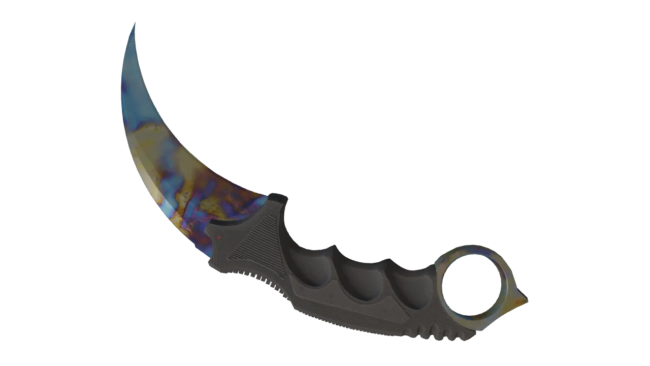 Karambit | Case Hardened seed #989, back