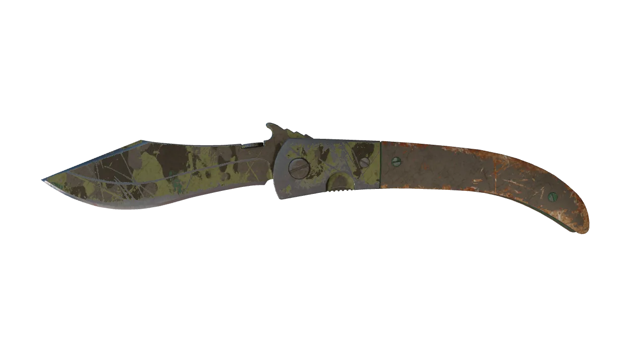 ★ Navaja Knife | Boreal Forest (Battle-Scarred) — Dust II light, front