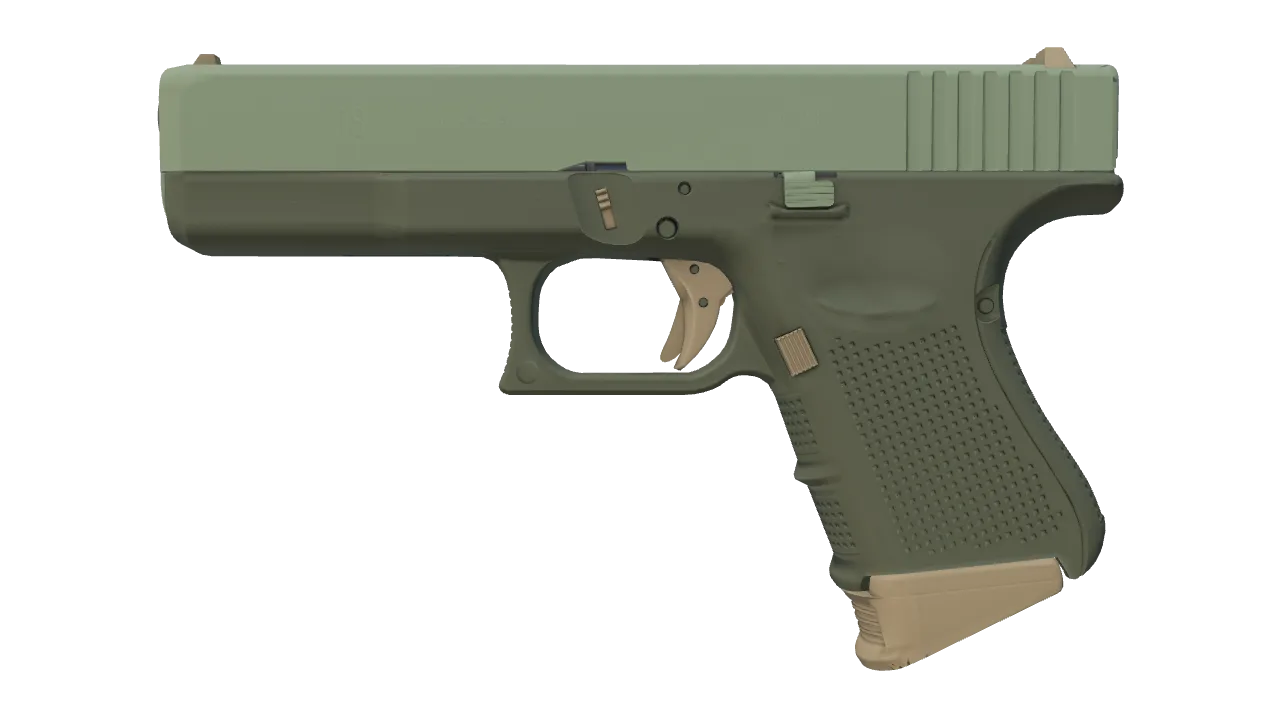 Glock-18 | Groundwater (Factory New) — Dust II light, front