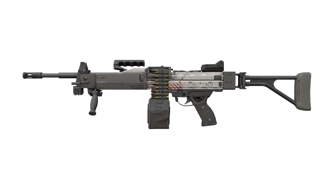 Negev | Prototype (Factory New) — Dust II light, front