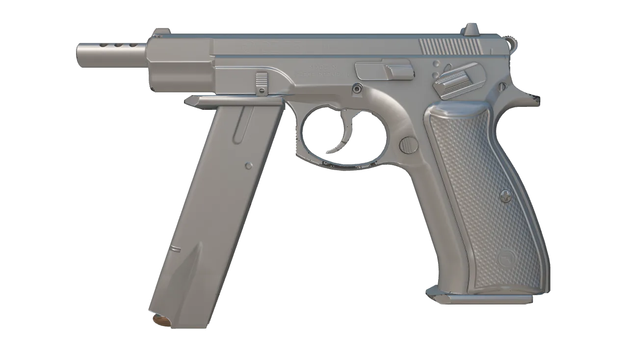 CZ75-Auto | Silver (Factory New) — Dust II light, front