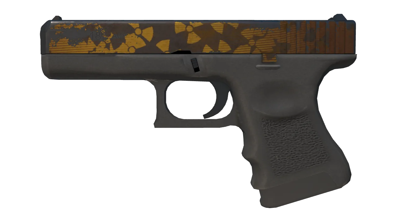Glock-18 | Reactor (Battle-Scarred) — Dust II light, front