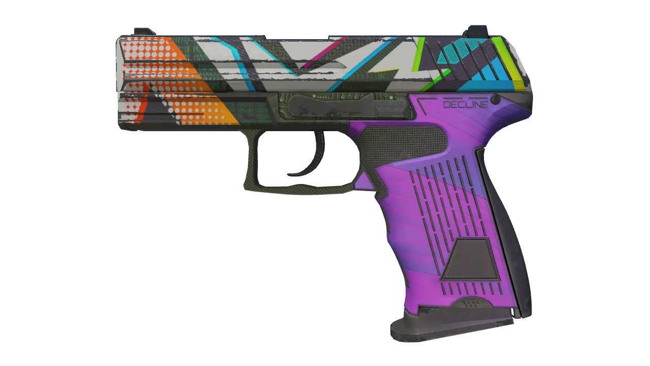Souvenir P2000 | Wicked Sick (Field-Tested) — Dust II light, front