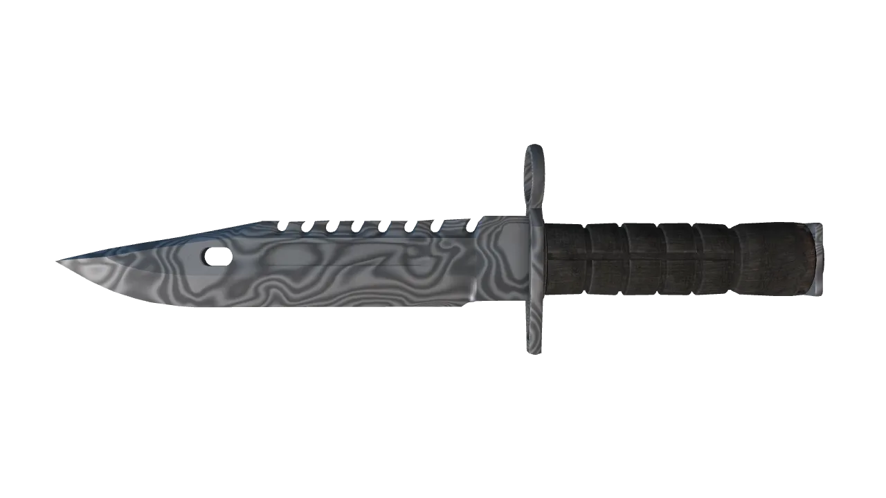 ★ M9 Bayonet | Damascus Steel (Factory New) — Dust II light, front