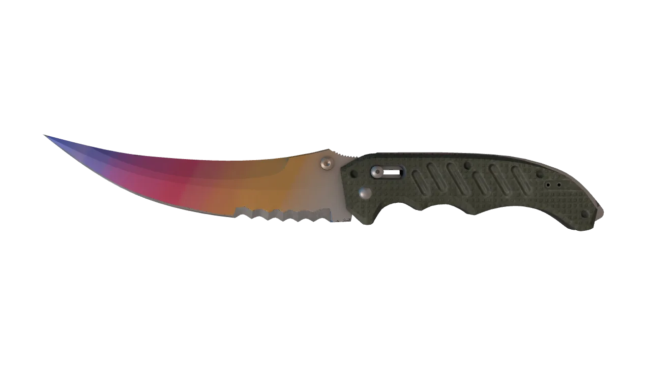 ★ Flip Knife | Fade (Factory New) — Dust II light, front