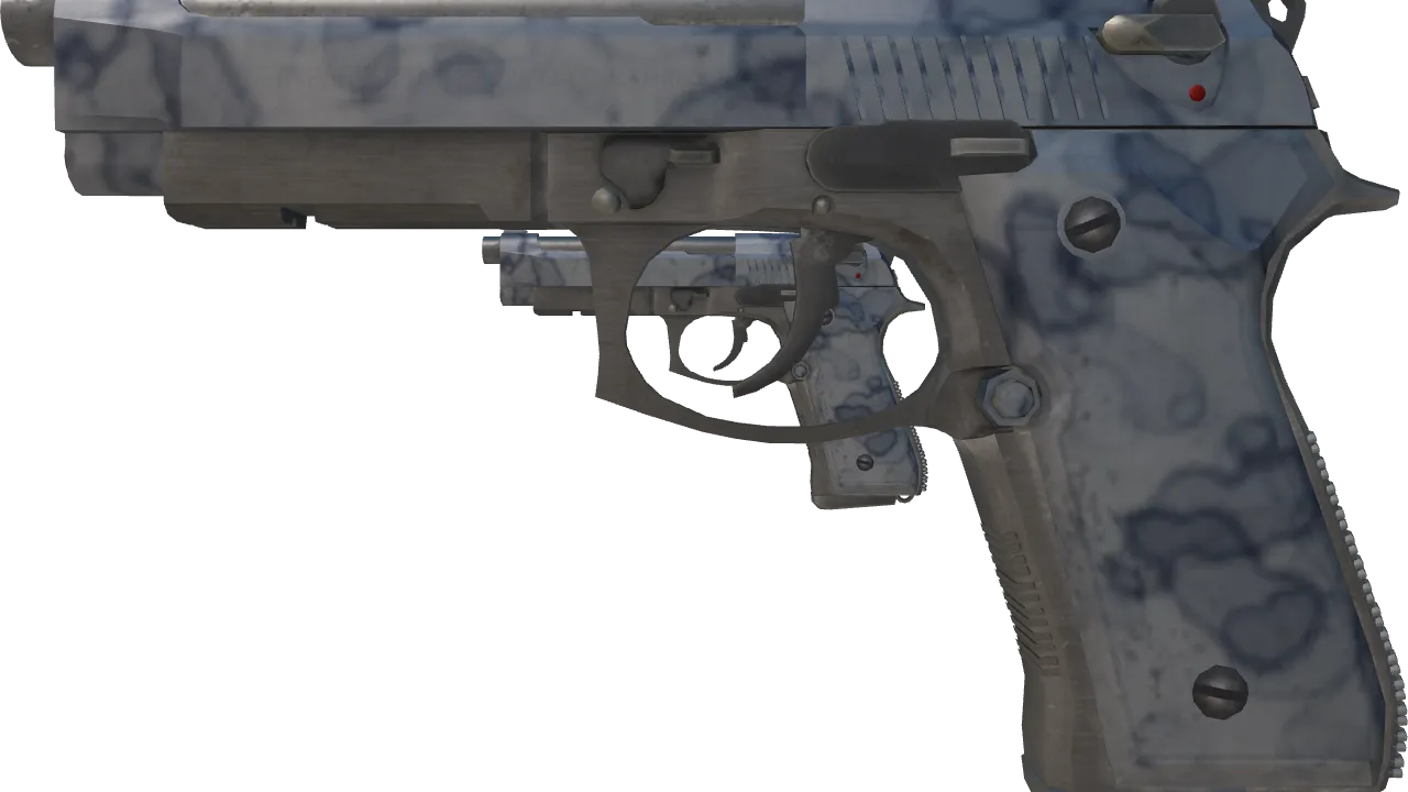 Dual Berettas | Stained (Factory New) — Dust II light, front