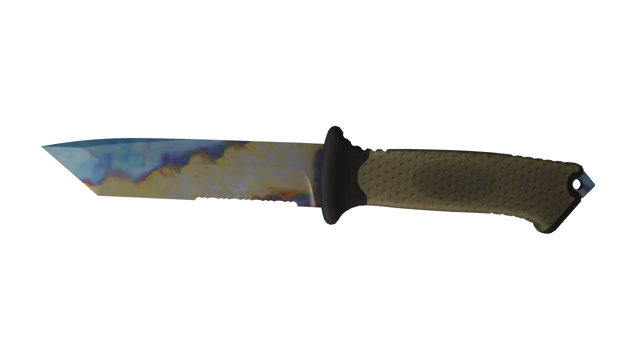 Ursus Knife | Case Hardened seed #130, front