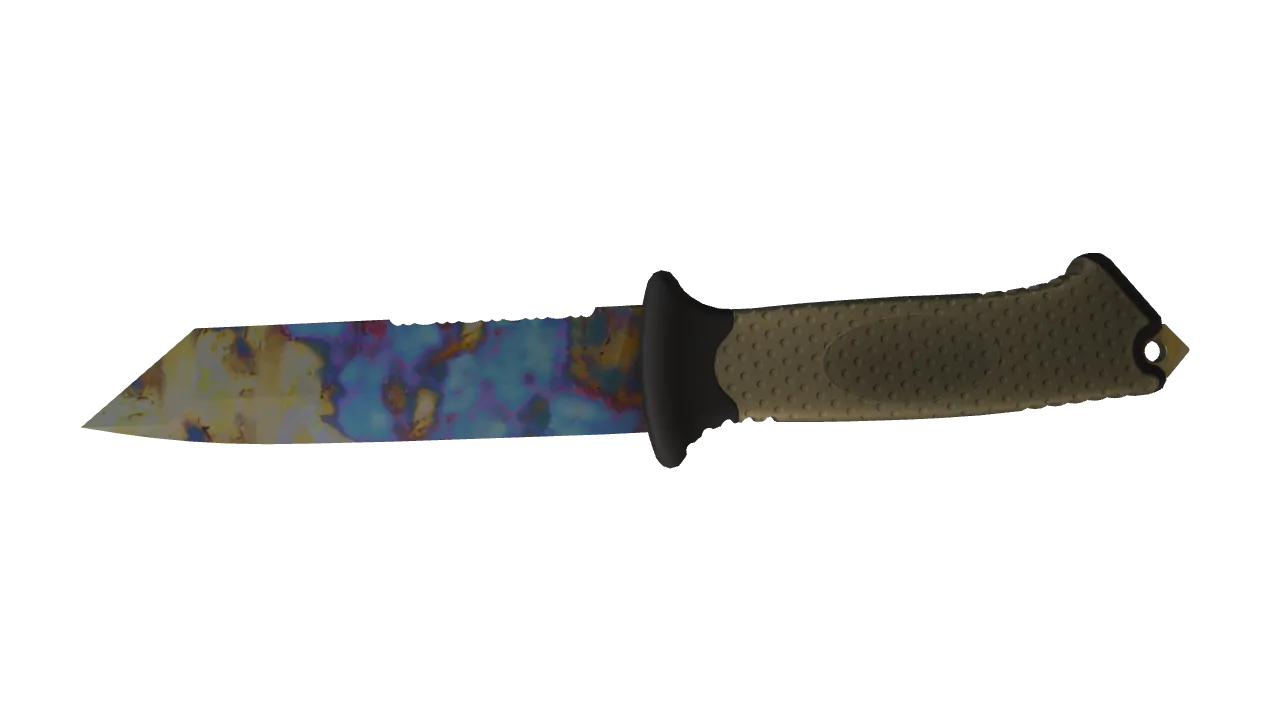 Ursus Knife | Case Hardened seed #133, back