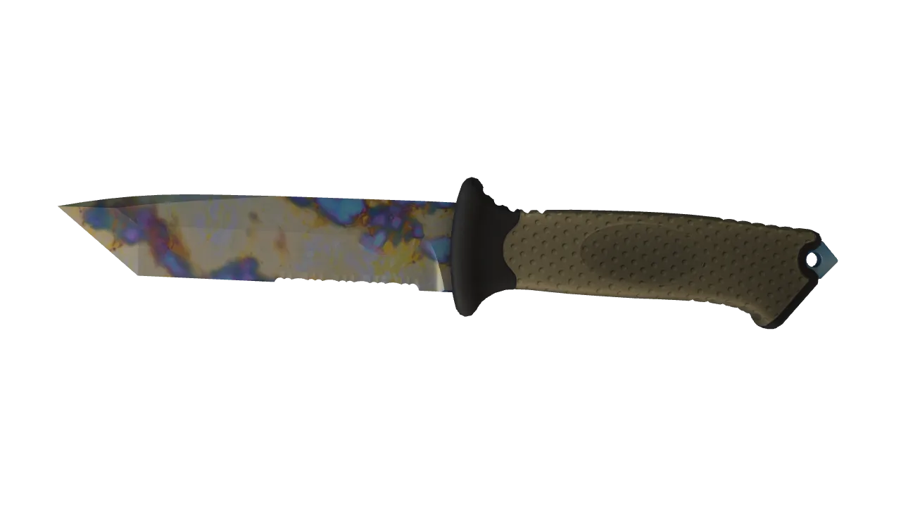 Ursus Knife | Case Hardened seed #14, front