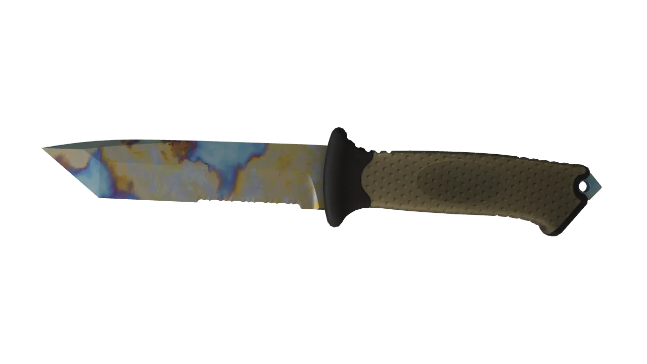Ursus Knife | Case Hardened seed #176, front