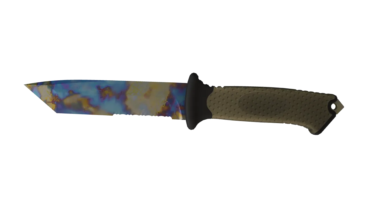 Ursus Knife | Case Hardened seed #262, front