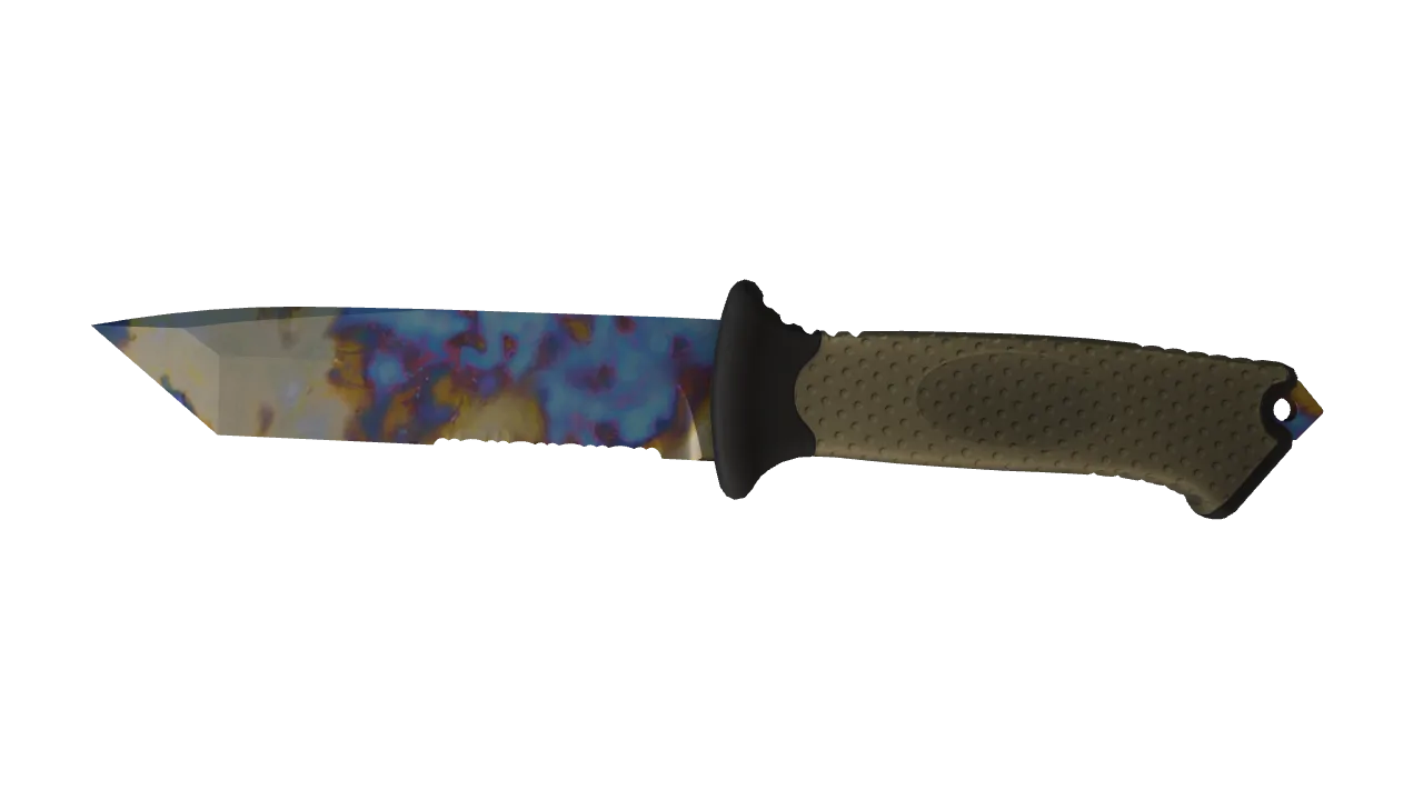 Ursus Knife | Case Hardened seed #318, front