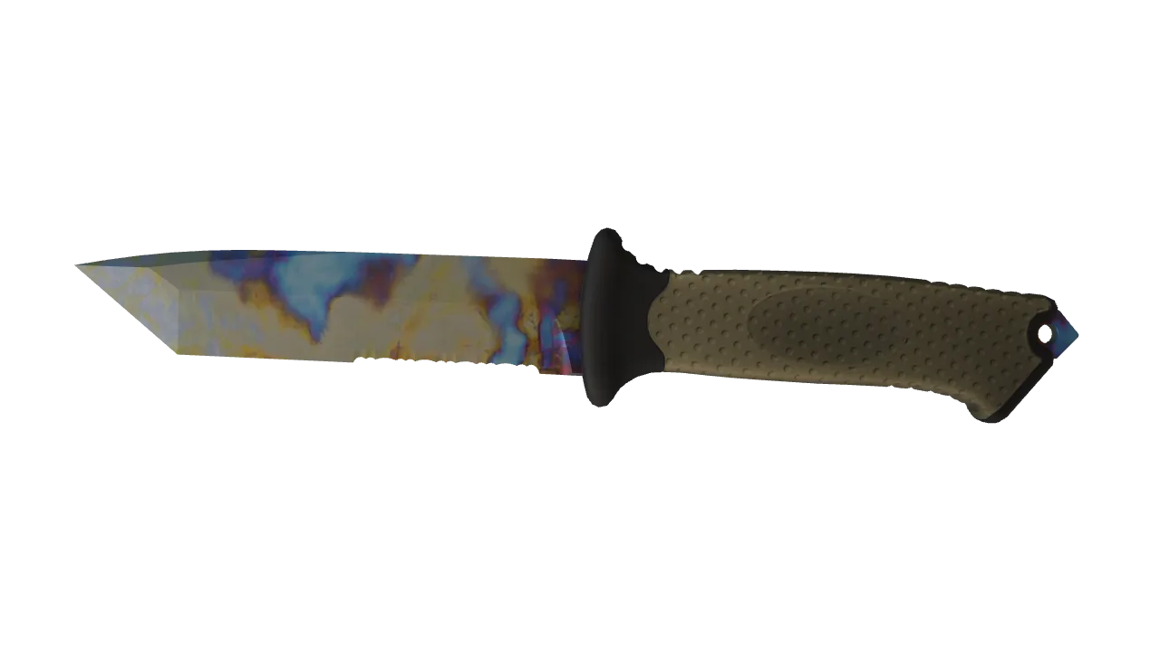Ursus Knife | Case Hardened seed #334, front