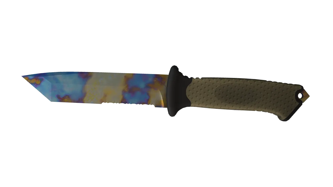 Ursus Knife | Case Hardened seed #387, front