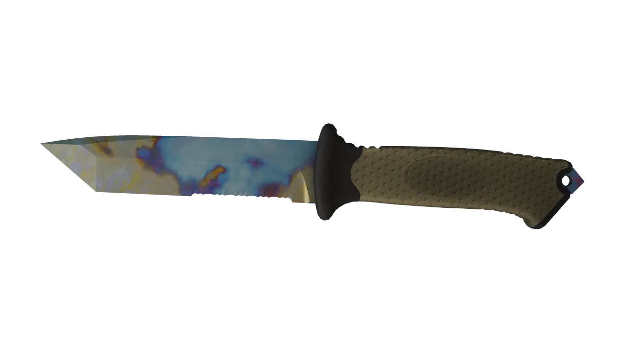 Ursus Knife | Case Hardened seed #411, front
