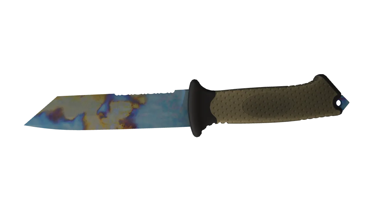 Ursus Knife | Case Hardened seed #458, back
