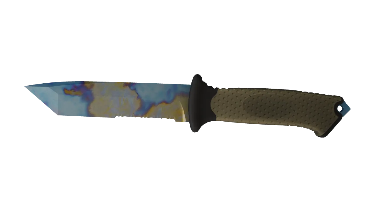 Ursus Knife | Case Hardened seed #458, front