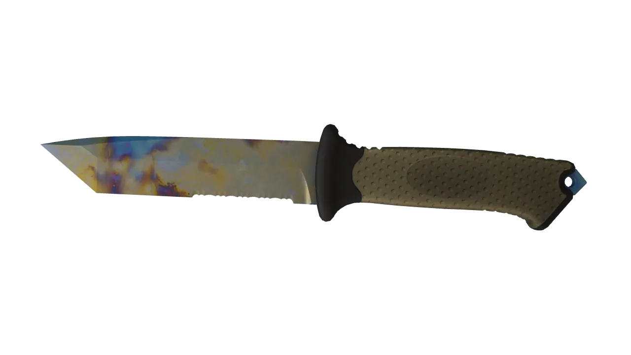 Ursus Knife | Case Hardened seed #505, front