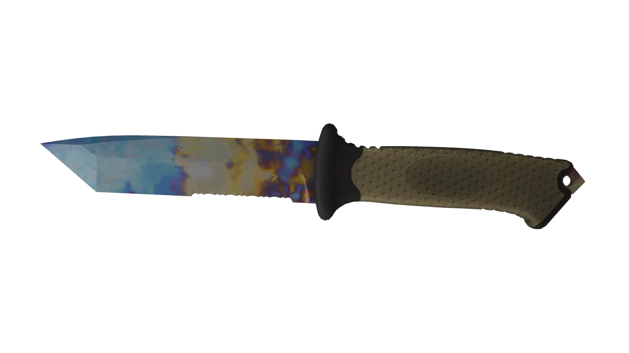 Ursus Knife | Case Hardened seed #507, front