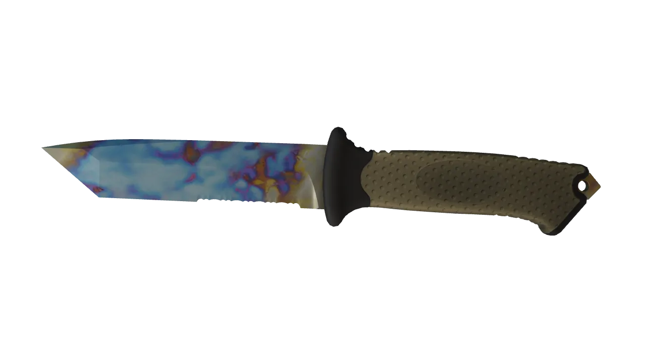 Ursus Knife | Case Hardened seed #515, front
