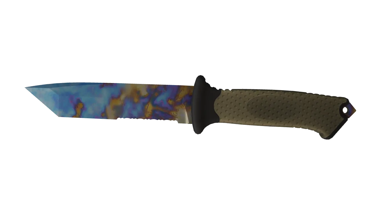 Ursus Knife | Case Hardened seed #522, front