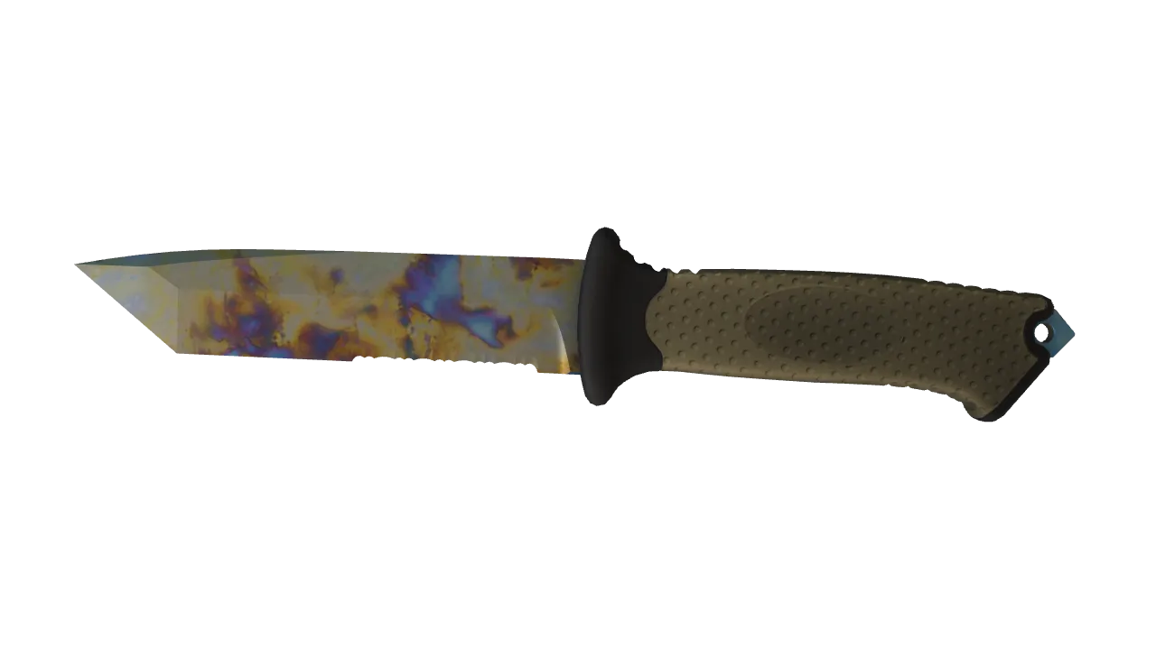 Ursus Knife | Case Hardened seed #55, front