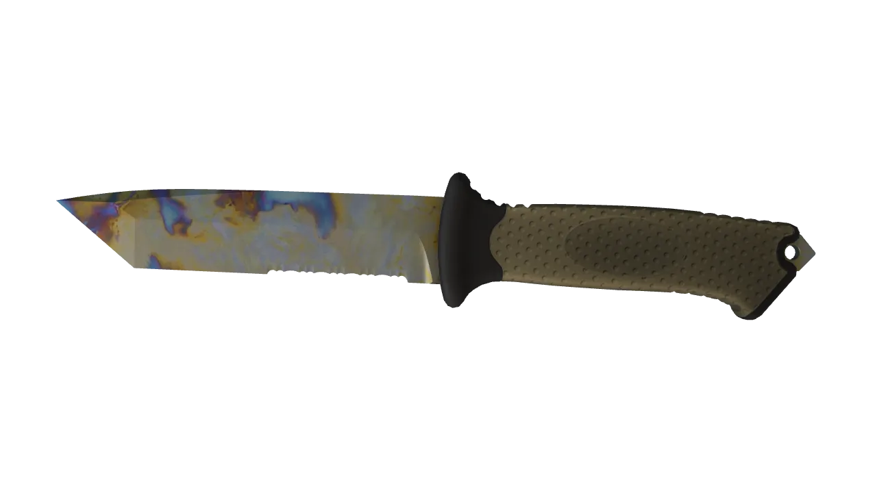 Ursus Knife | Case Hardened seed #556, front