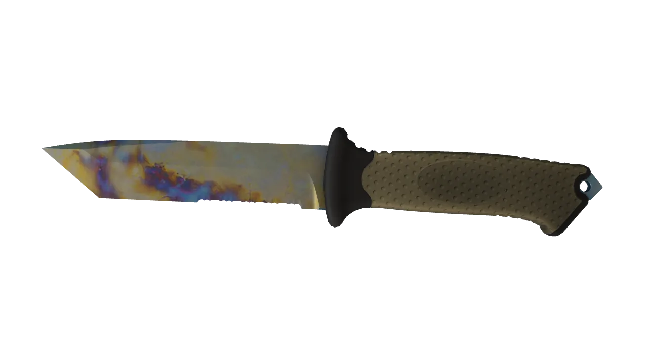 Ursus Knife | Case Hardened seed #609, front